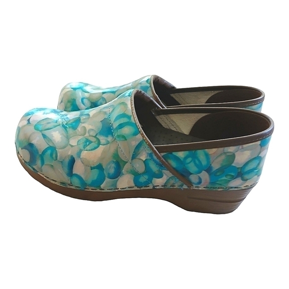 Sanita Women's Original Professional Alexia Clog Blue Floral Size 10 - Picture 1 of 6